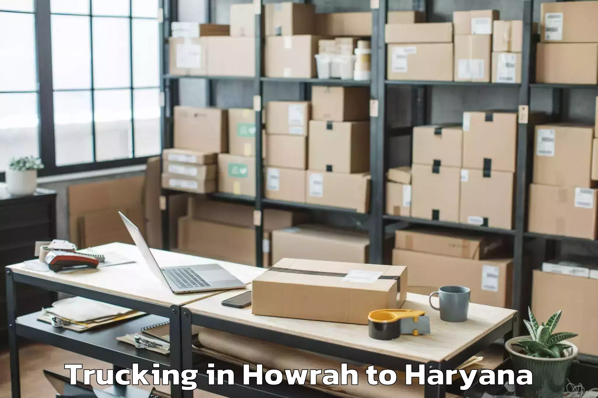 Book Howrah to Charkhi Dadri Trucking Online